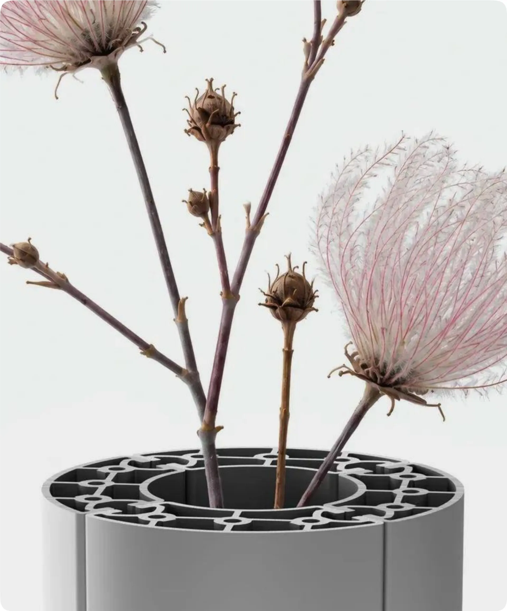 Type-490 aluminium ring vase