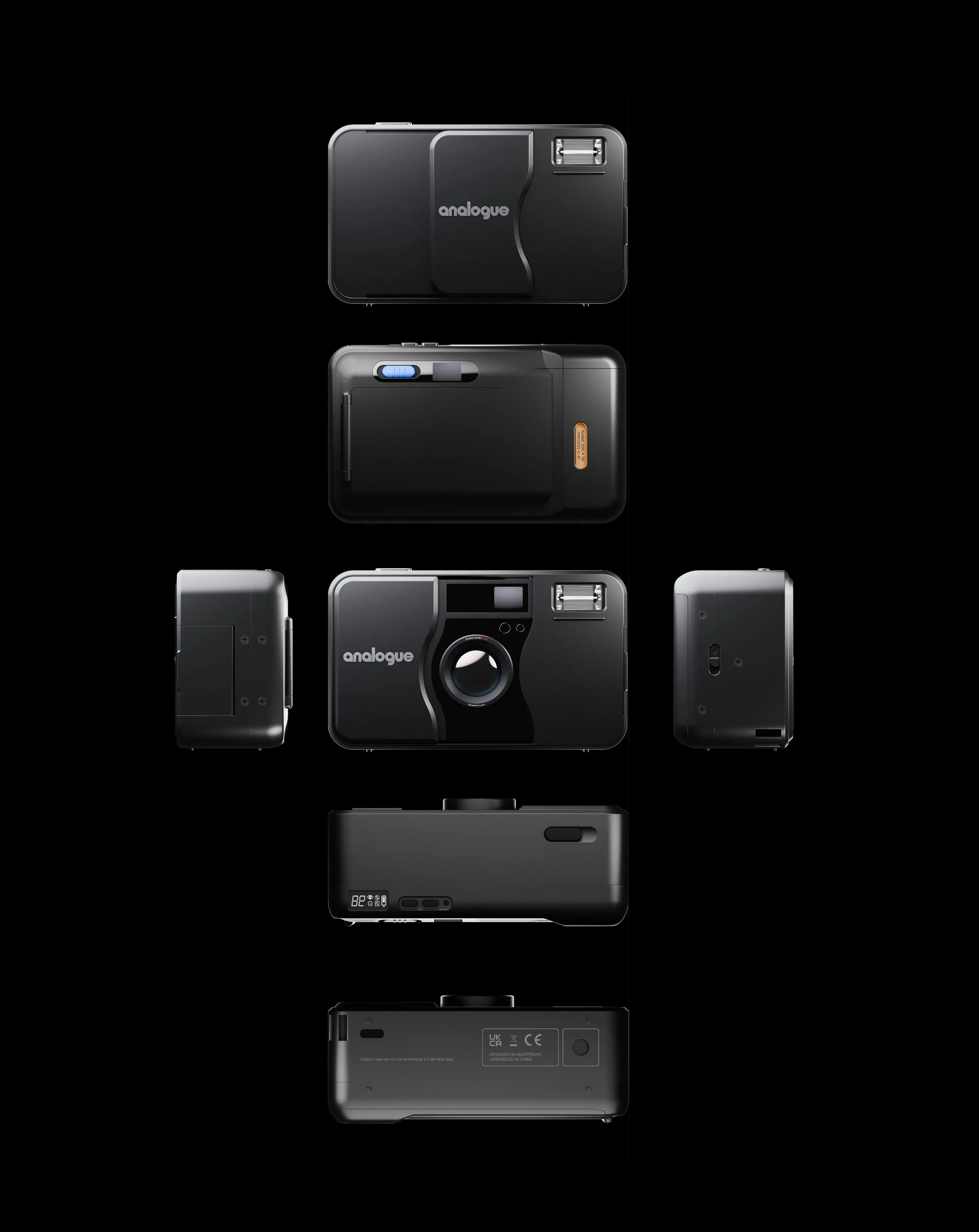 Analogue AF1 camera rendered from all six sides