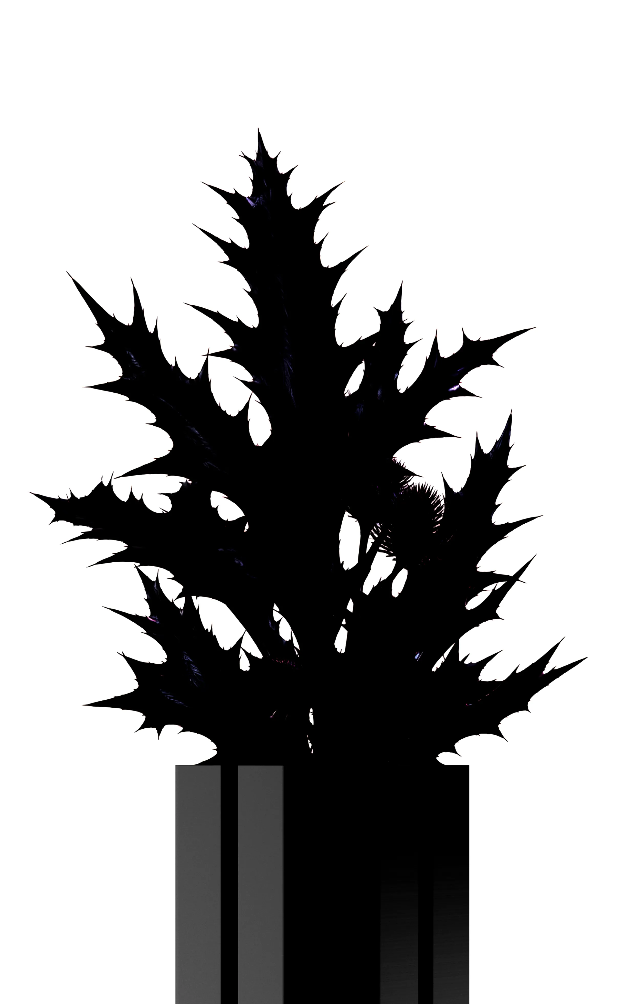 Type-120 aluminium vase, front view