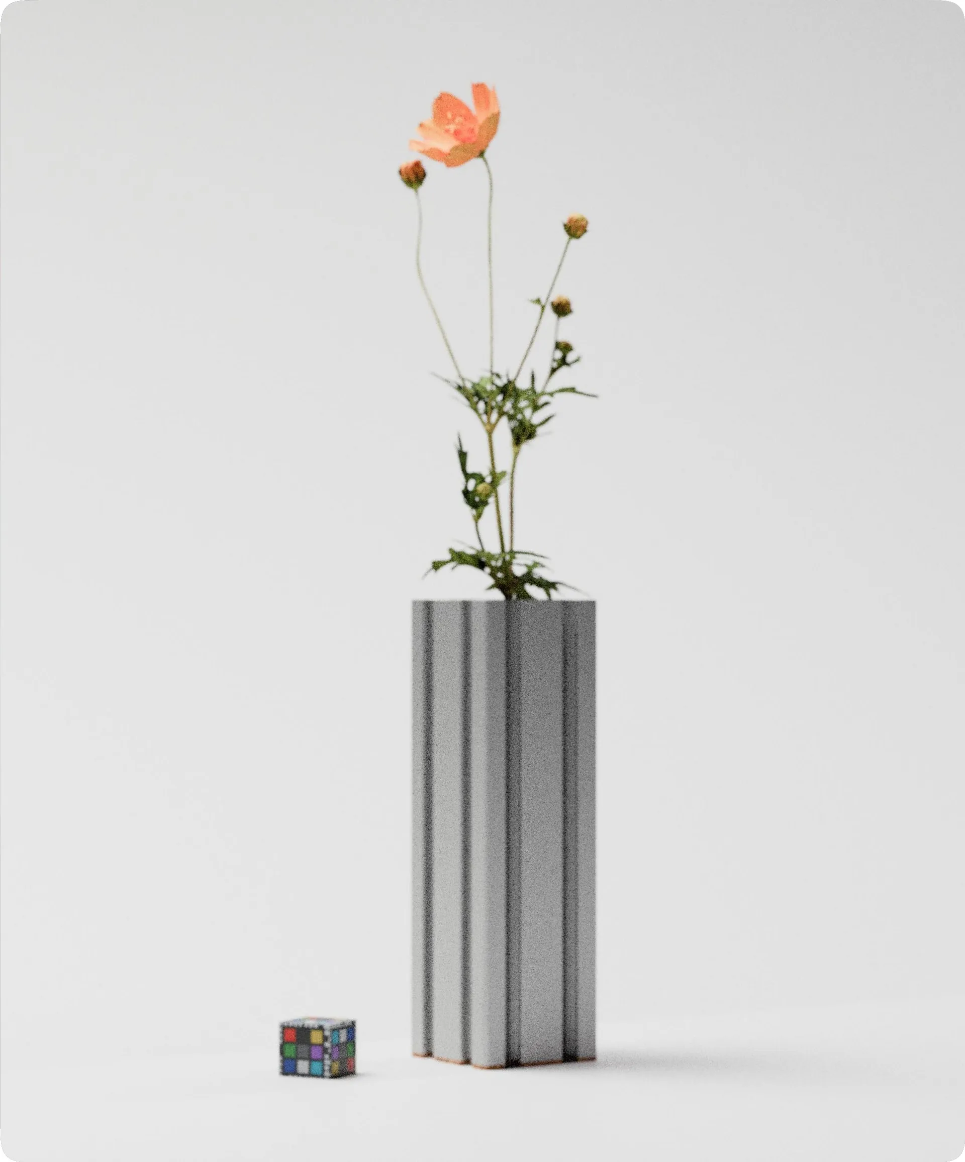 Type-660 tall aluminium vase