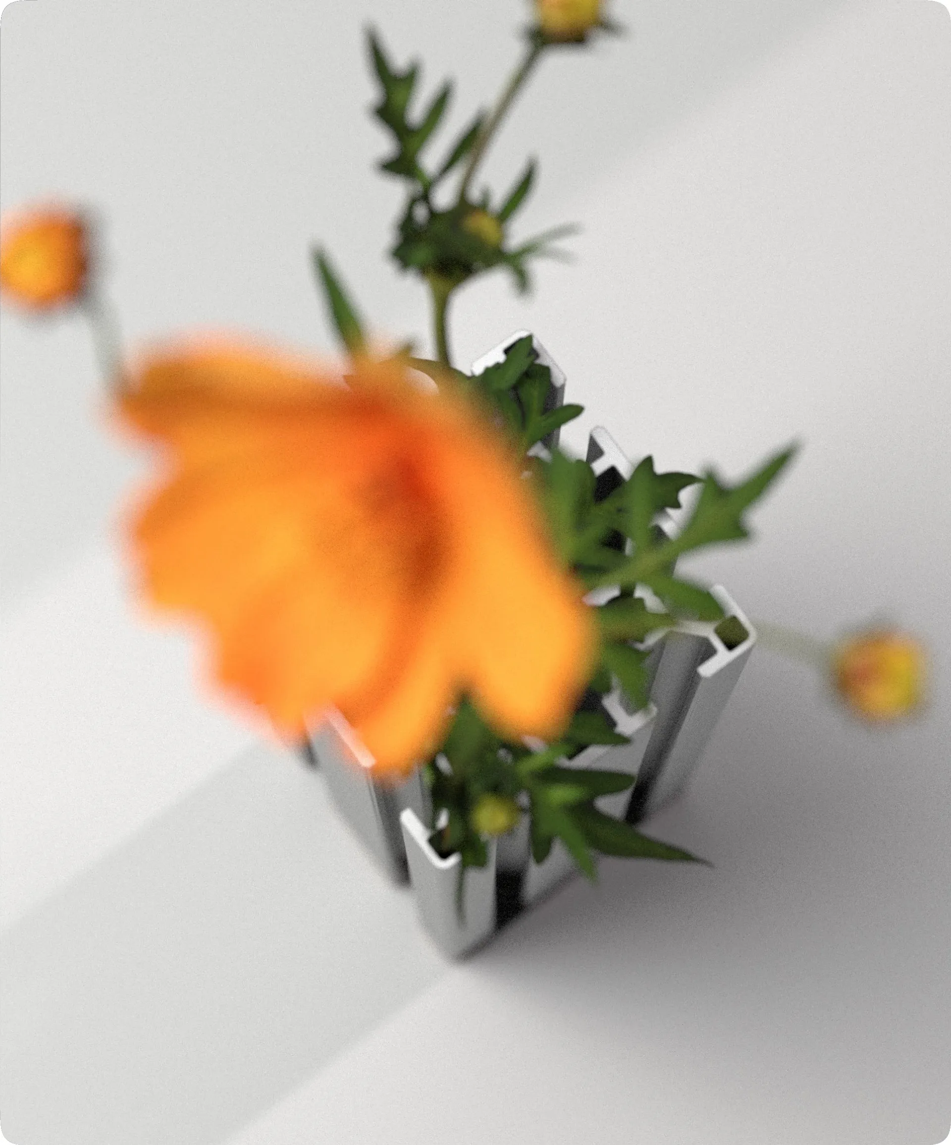 Type-660 tall aluminium vase